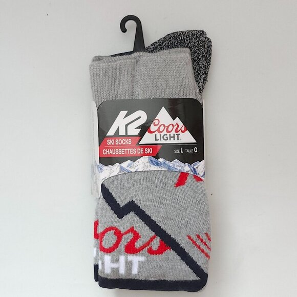 K2 Coors Light Ski Socks Men's Size Large BNIP Size Large - Picture 1 of 4